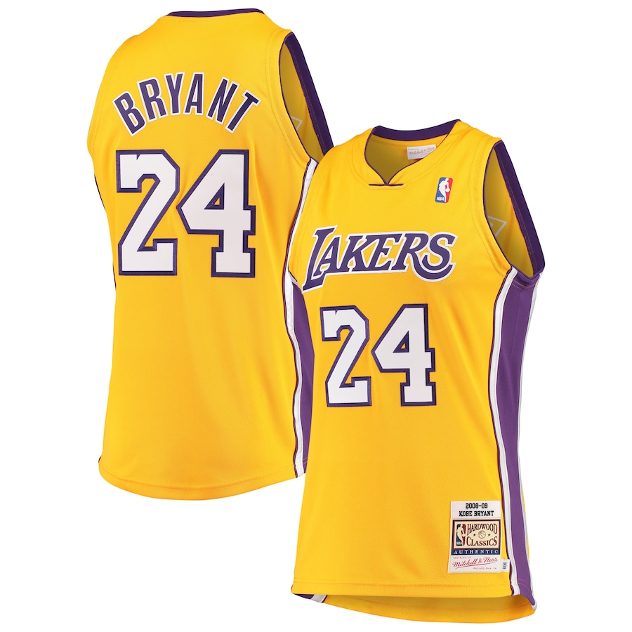Custom Men Los Angeles Lakers #24 Bryant Yellow Nike NBA Jerseys